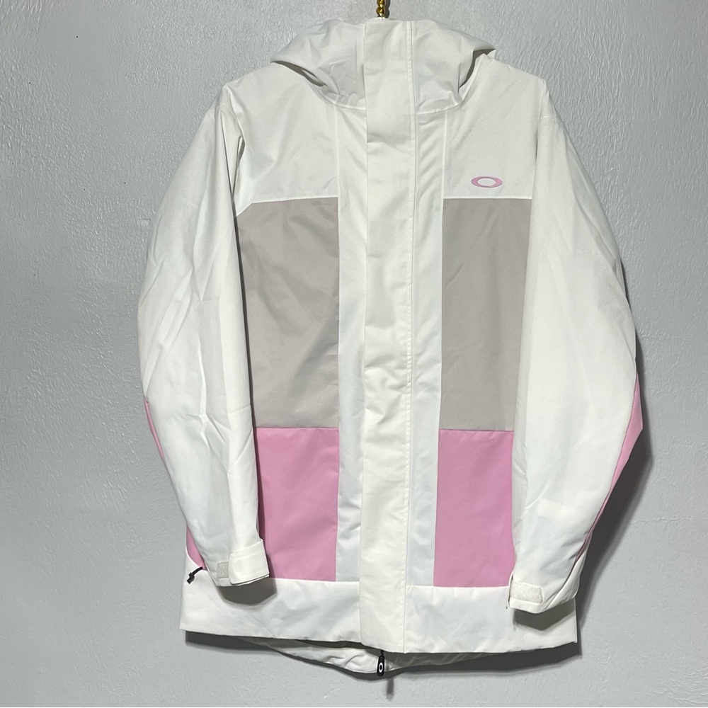Oakley Beaufort RC Insulated Ski Women’s Jacket White Pink New Size Large